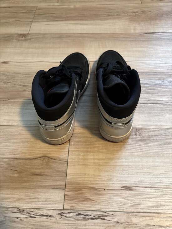 Air Jordan 1 Mid Johnny Kilroy Black Metallic Silver - Picture 3 of 6